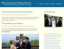 Tablet Screenshot of nhweddingminister.com